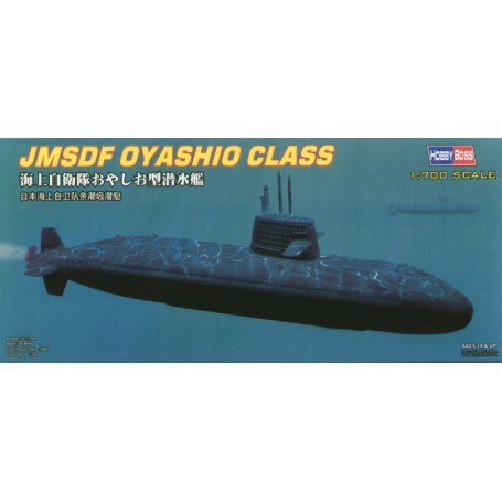 Modellini di barche JMSDF Oyashio Class Submarine (submarines)