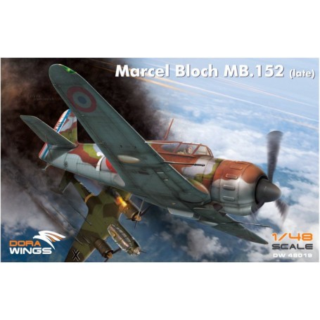 Kit modello Marcel-Bloch MB.152С.1 - Quattro opzioni in decalcomanie pianificate