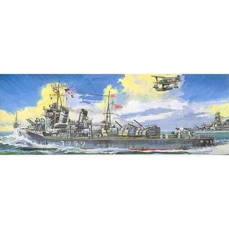 Modello di nave Shiratsuyu Japanese naval destroyer