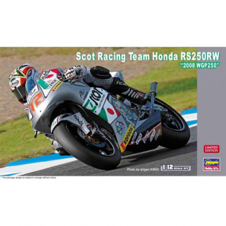 Kit modello Plastic model of Team Honda RS250RW motorcycle "2008 WGP 250" 1:12