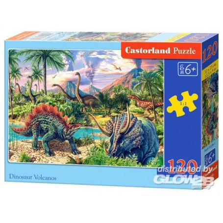 Puzzle Dinosauro Volcano, puzzle 120 pezzi