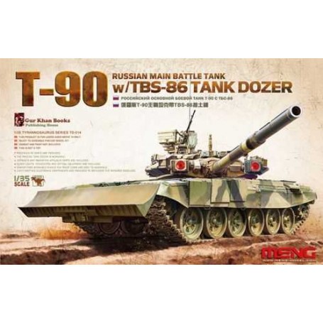 Kit Modello Russo T-90A principale Battle Tank con kit TBS-86 carro armato Dozer