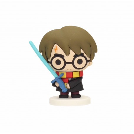 Figurina Harry Potter: Mini figura di gomma - Harry Potter con spada