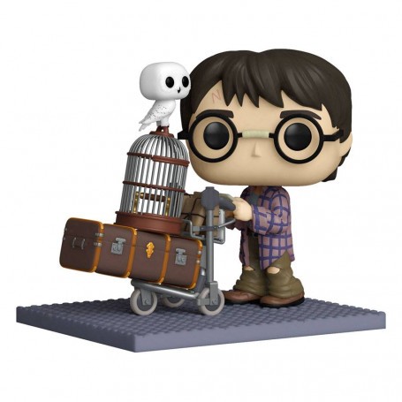 Figurina Harry Potter POP! Personaggio in vinile deluxe Harry che spinge il carrello 9 cm