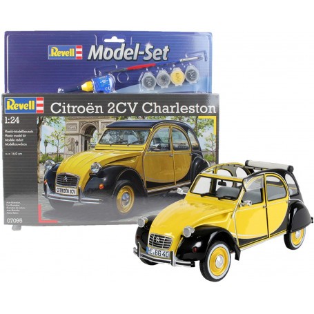 Kit modello Citroen 2CV Model Set - box containing the model, paints, brush and glue