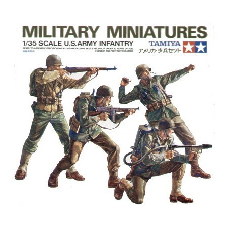 Figurini 4 fanti US Army 