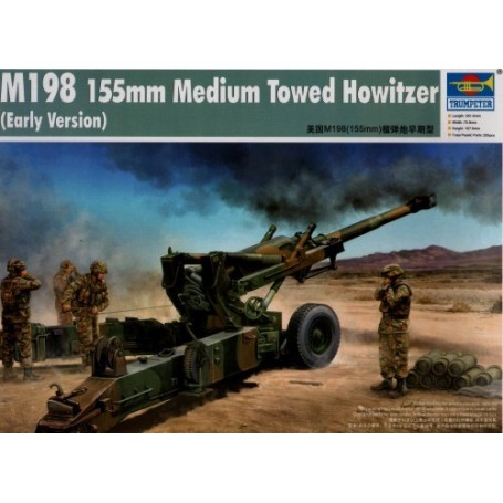 Trumpeter 2306 Modellino Prima Versione US M198 155mm Howitzer 