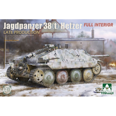 Kit Modello Jagdpanzer 38(t) Hetzer LATE PRODUCTION w/FULL INTERIOR