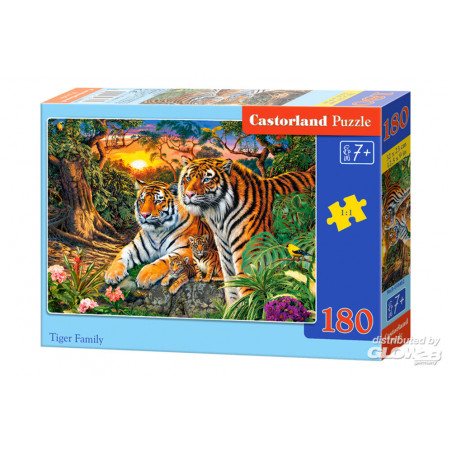  Tiger Family Puzzle 180 Pieces