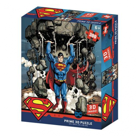 SUPERMAN - Super Strength - 3D lenticular puzzle 300P '46x31cm'