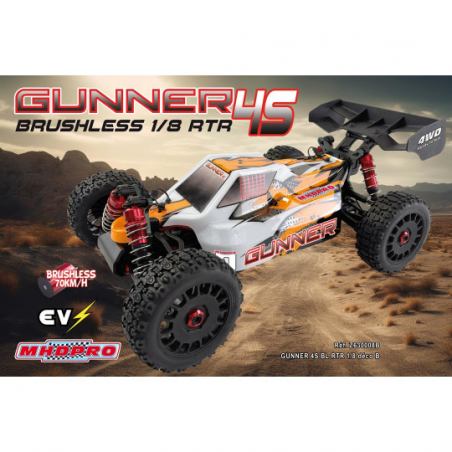 Buggy rc Radio controlled electric car Buggy GUNNER 4S Combo 3S 1:8