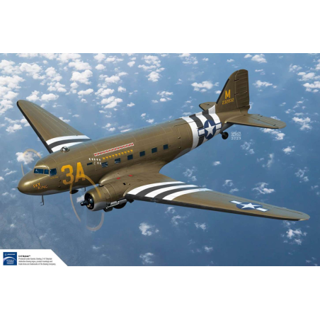 Kit modello  Douglas C-47 Skytrain, ca.1943/44Legendary WWII military transport aircraft derived from the Douglas DC-3 commercia