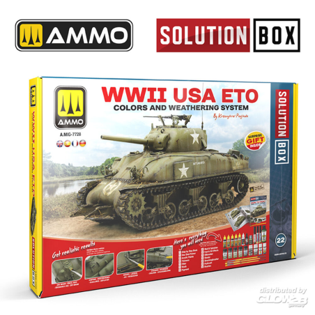 SOLUTION BOX 20 – WWII USA ETO. Colors and Weathering System